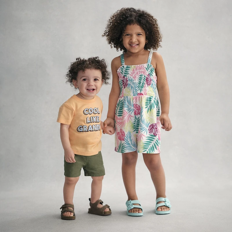Stepping Stone Infant Boys Double Strap Footbed Sandal