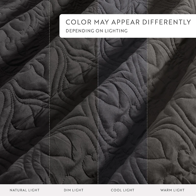 Casual Comfort Premium Ultra Soft Damask Pattern Quilted Coverlet Set
