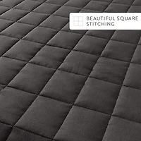 Casual Comfort Premium Ultra Soft Square Pattern Quilted Coverlet Set