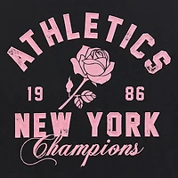 New World York Athletics Boyfriend Tee Womens Juniors Crew Neck Short Sleeve Loose Fit Graphic T-Shirt
