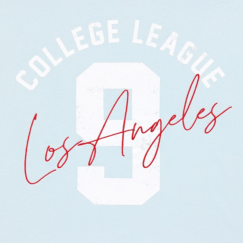 New World College League Womens Juniors Crew Neck Long Sleeve Sweatshirt