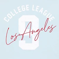 New World College League Womens Juniors Crew Neck Long Sleeve Sweatshirt