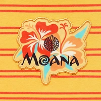 Womens Juniors Crew Neck Sleeveless Fitted Moana Graphic T-Shirt