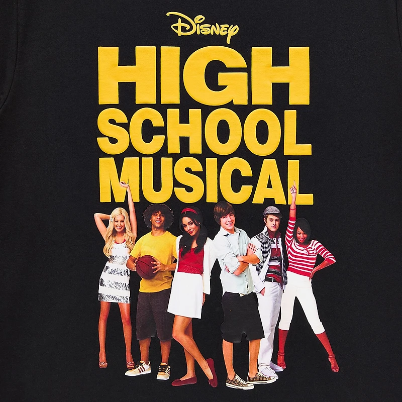 High School Musical Boyfriend Tee Womens Juniors Crew Neck Short Sleeve Loose Fit Graphic T-Shirt