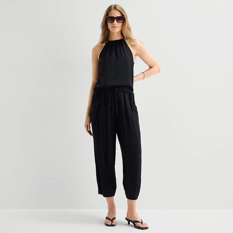 a.n.a Womens Halter Neck Sleeveless Tank Top