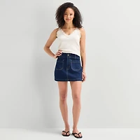 a.n.a Lace Trim Womens V Neck Sleeveless Tank Top