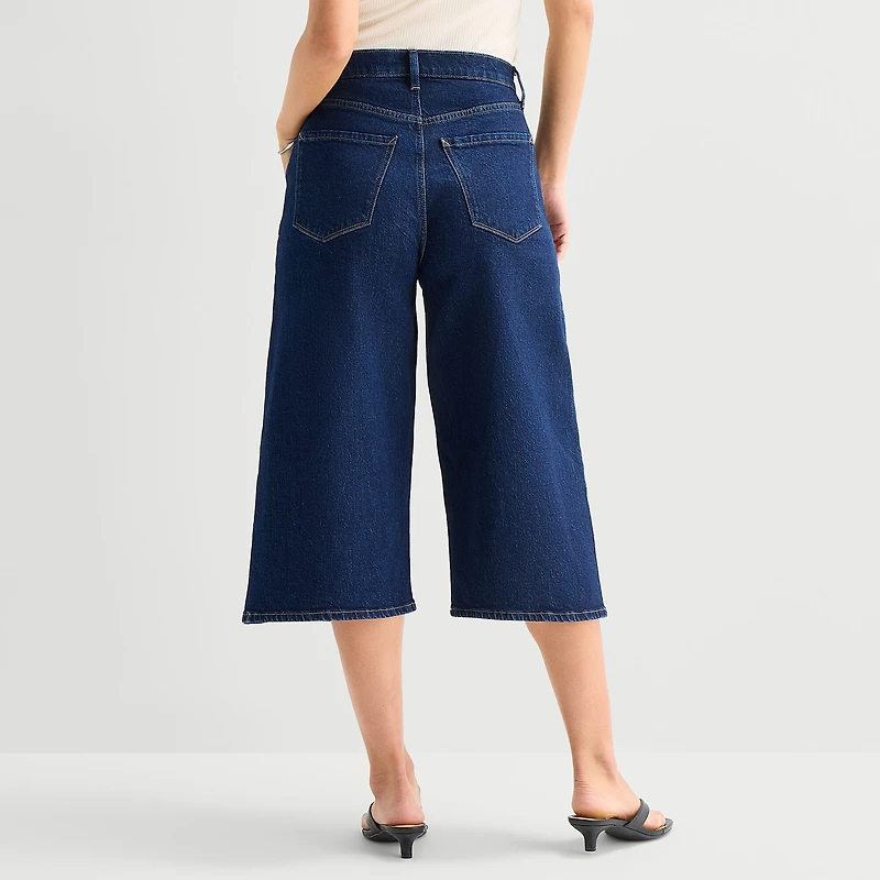 a.n.a Womens Denim Culotte Jean