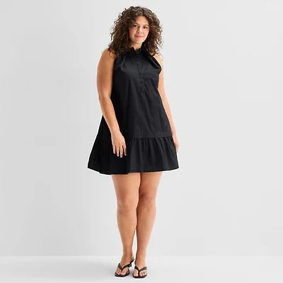 a.n.a Womens Plus Sleeveless A-Line Dress