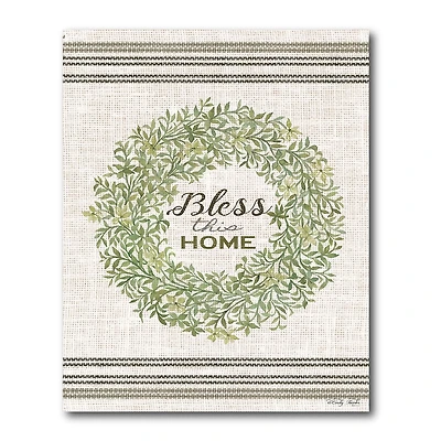 Courtside Market Bless This Home Canvas Art