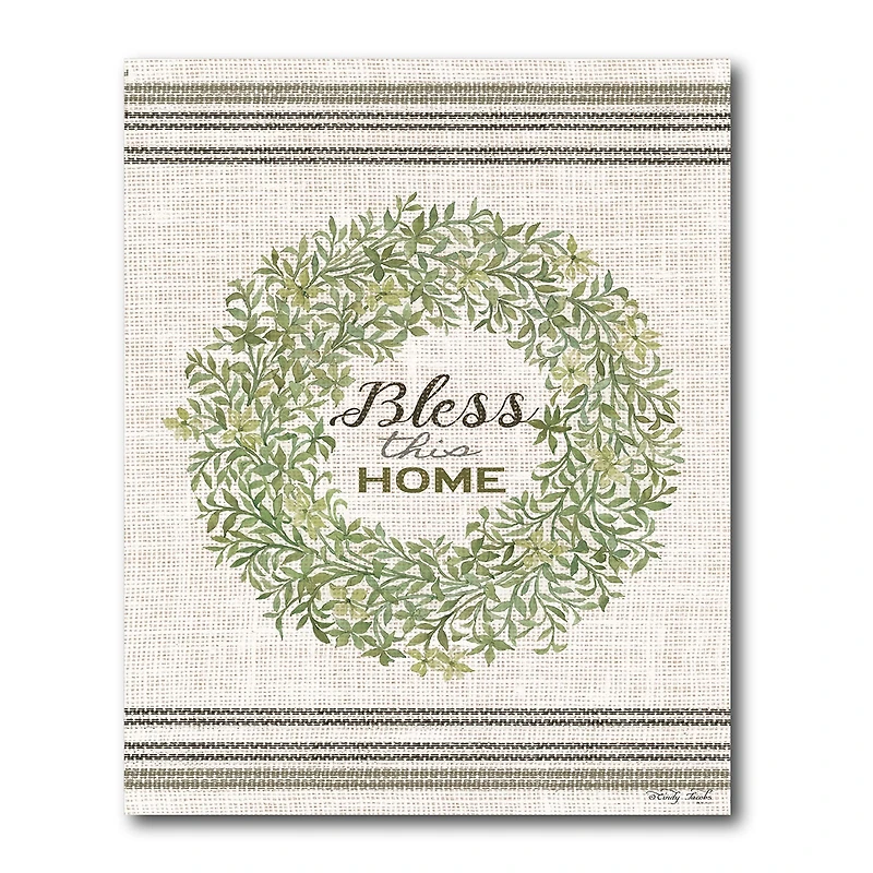 Courtside Market Bless This Home Canvas Art