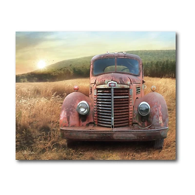 Courtside Market Old Truck Canvas Art