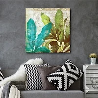 Courtside Market Tropical Leaves Canvas Art