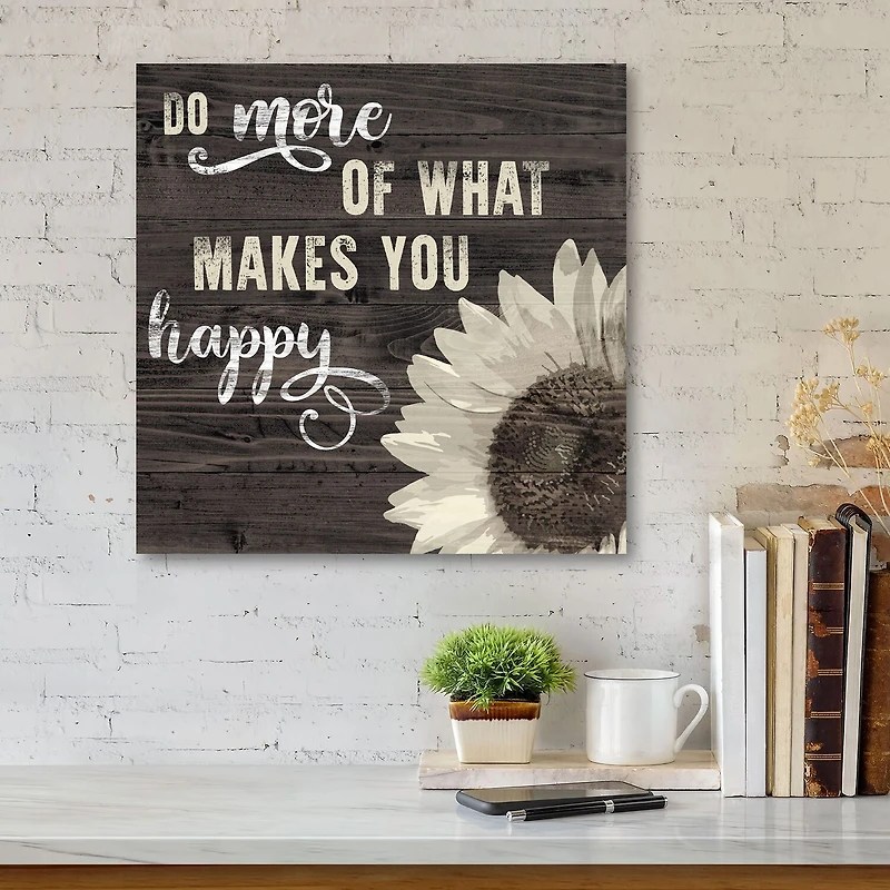 Courtside Market What Makes You Happy Canvas Art