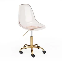 Urban Shop Acrylic Rolling Chair