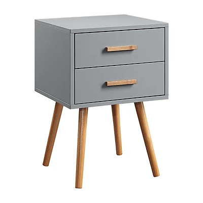 Convenience Concepts Oslo Living Room Collection Storage 2-Drawer End Table