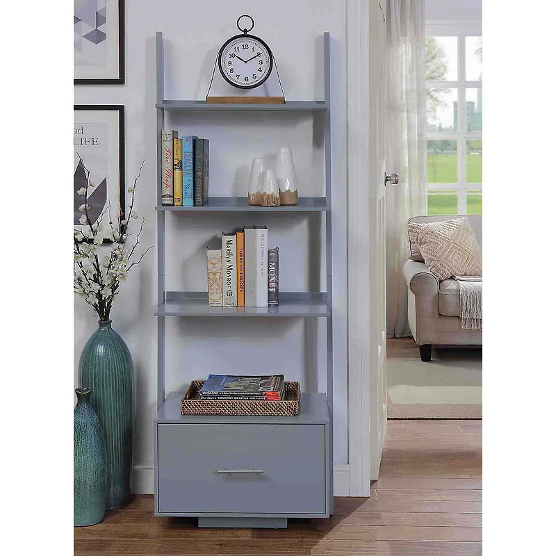 Convenience Concepts American Office And Library Collection 4-Shelf Bookcase