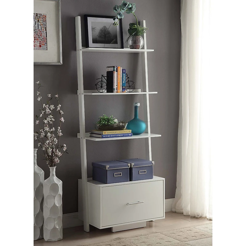 Convenience Concepts American Office And Library Collection 4-Shelf Bookcase