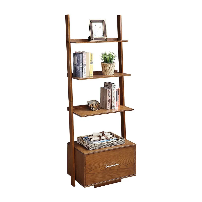 Convenience Concepts American Office And Library Collection 4-Shelf Bookcase