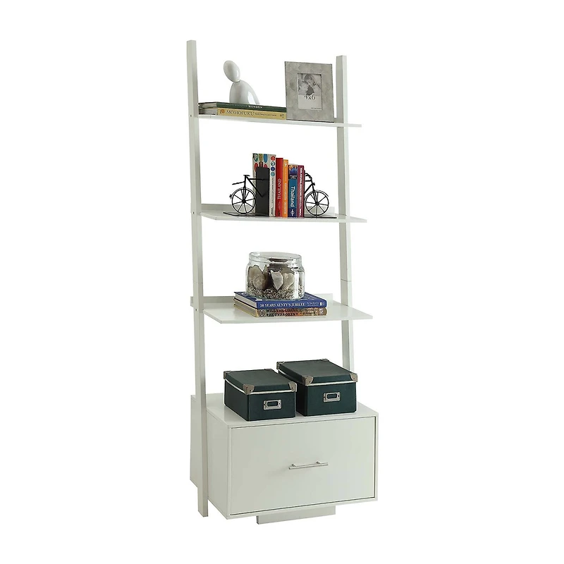 Convenience Concepts American Office And Library Collection 4-Shelf Bookcase