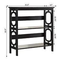 Convenience Concepts Omega Office + Library Collection 3-Shelf Bookcase