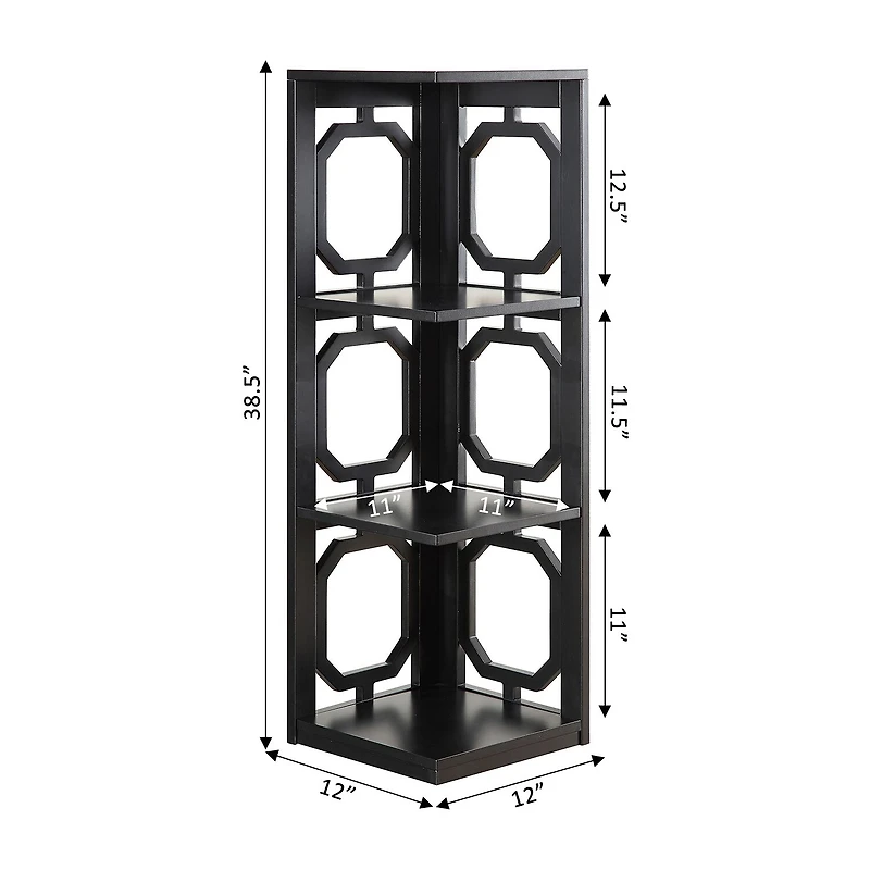 Convenience Concepts Omega Office + Library Collection 3-Shelf Bookcase