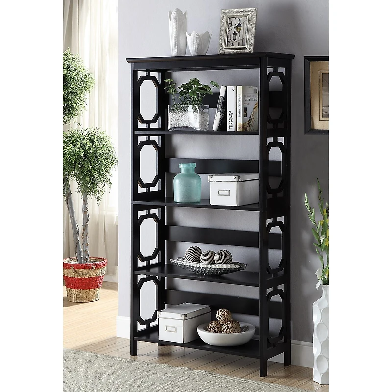 Convenience Concepts Omega Office + Library Collection 5-Shelf Bookcase