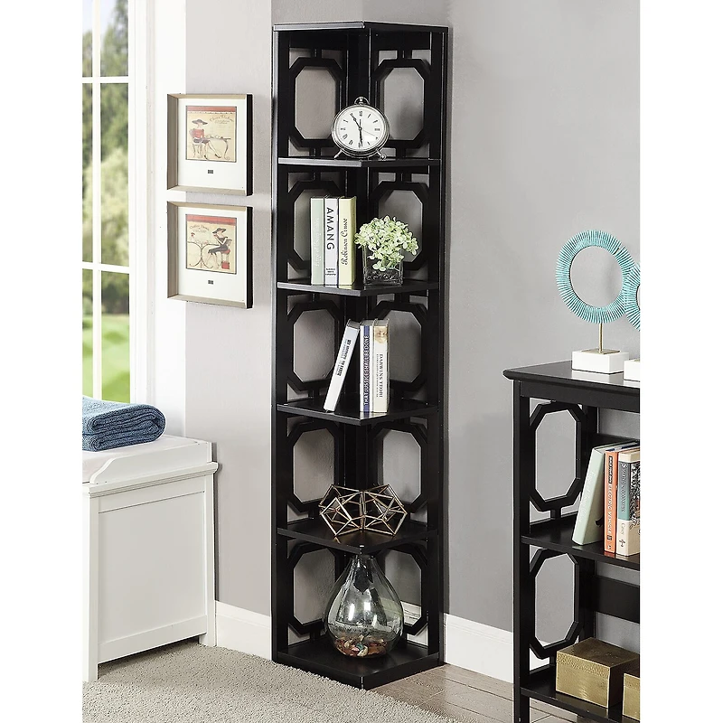 Convenience Concepts Omega Office And Library Collection 5-Shelf Bookcase