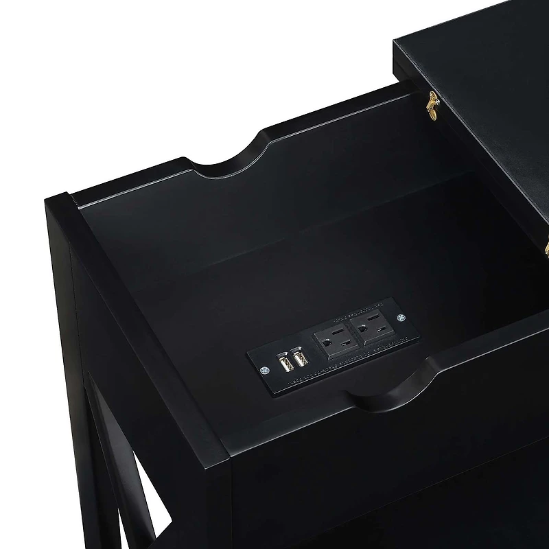 Convenience Concepts Oxford Living Room Collection Storage Console Table