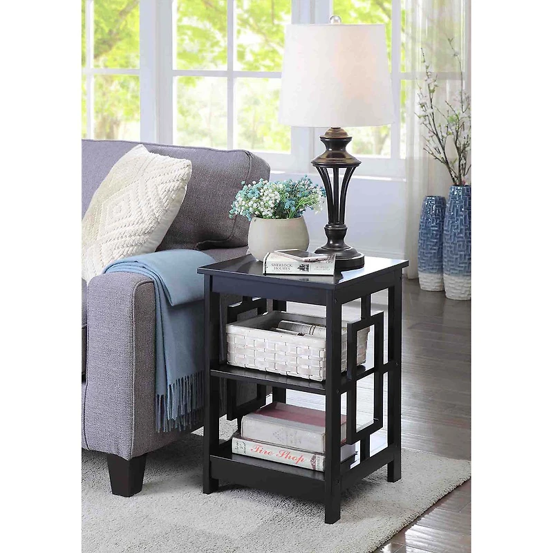 Convenience Concepts Town Square Living Room Collection Storage Console Table