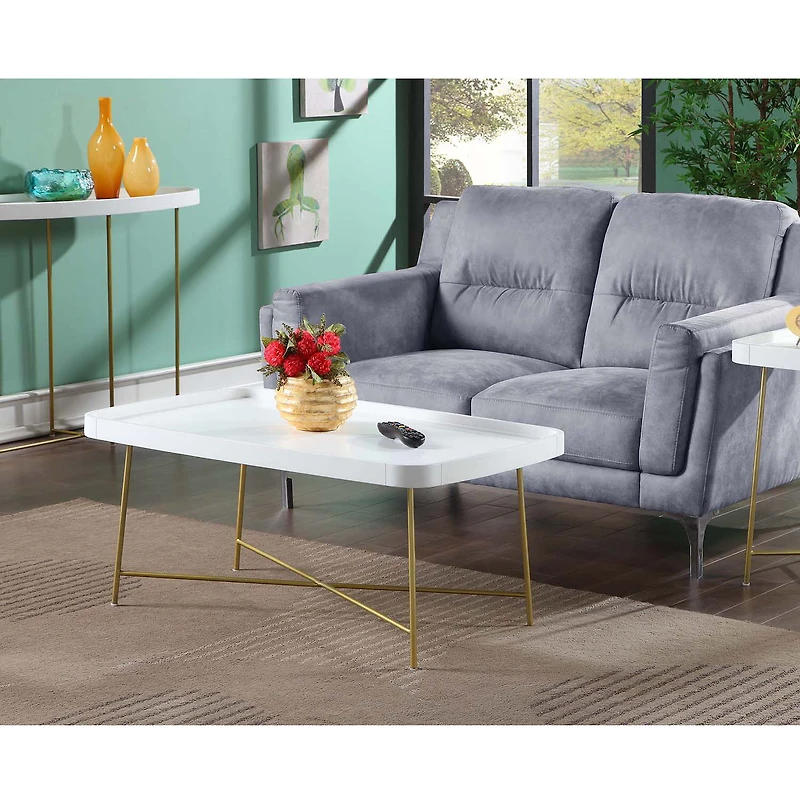 Convenience Concepts Lunar Living Room Collection Coffee Table