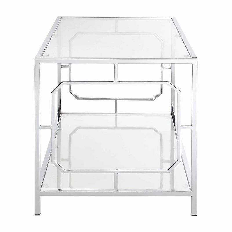 Convenience Concepts Omega Living Room Collection Glass Coffee Table