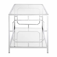 Convenience Concepts Omega Living Room Collection Glass Coffee Table