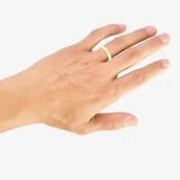 Unisex Adult 4MM 14K Gold Wedding Band