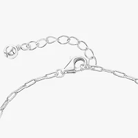 Disney Collection Girls Sterling Silver Flower Lilo & Stitch Bolo Bracelet