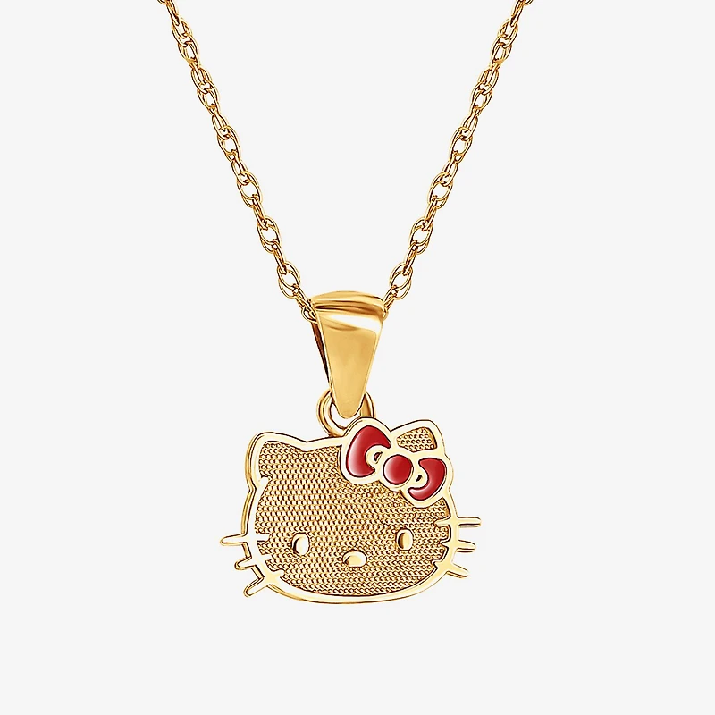 Girls 14K Gold 15 Inch Pendant Necklace
