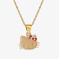 Girls 14K Gold 15 Inch Pendant Necklace