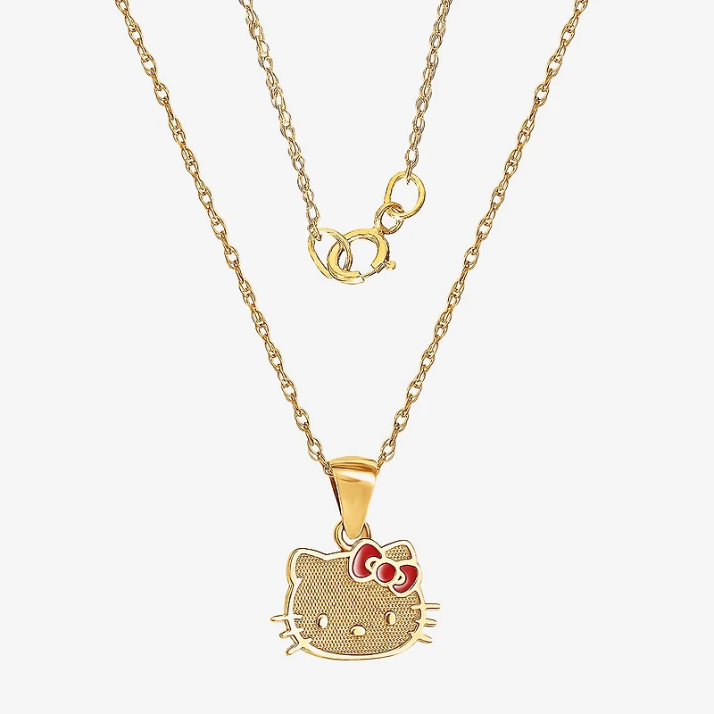 Girls 14K Gold 15 Inch Pendant Necklace