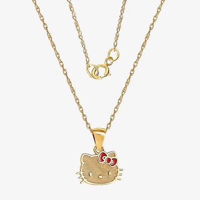 Girls 14K Gold 15 Inch Pendant Necklace