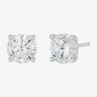 Diamonart Womens Cubic Zirconia Sterling Silver Heart 3 Pair Earring Set