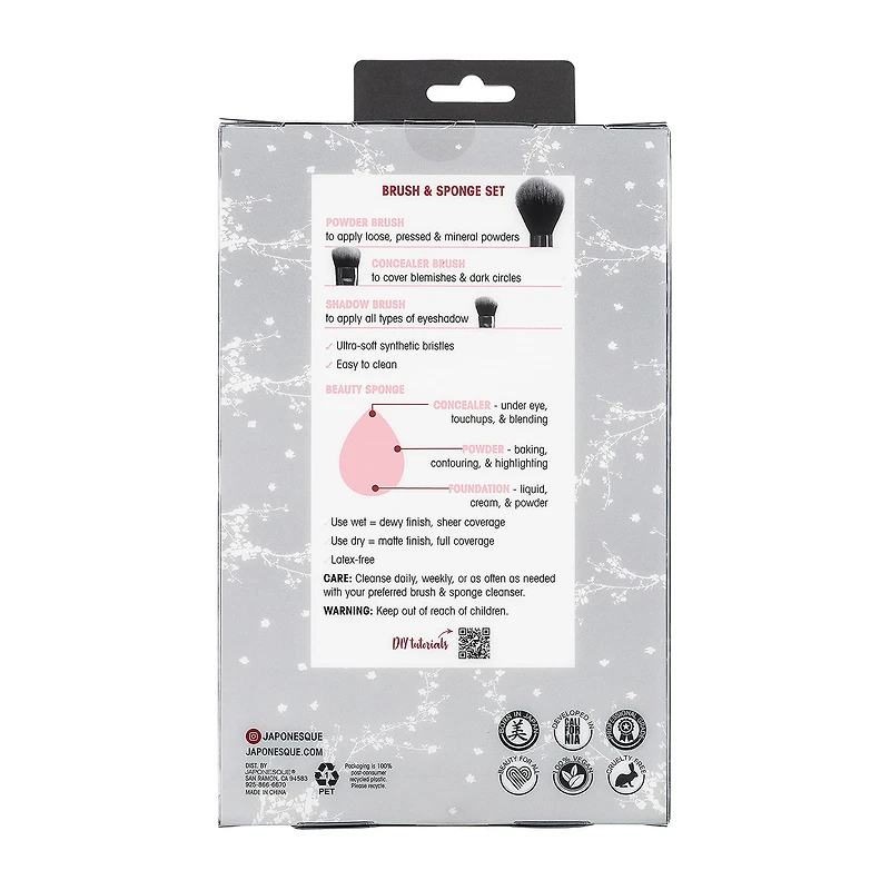 Japonesque Ultimate Blending Brush & Sponge Set