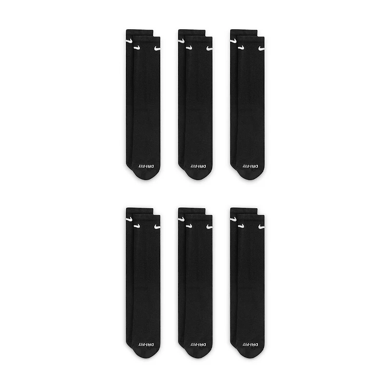 Nike Everyday Plus Cushioned Unisex 6 Pair Crew Socks