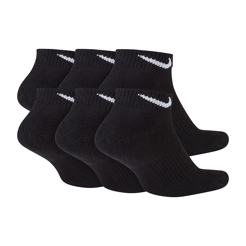 Nike Everyday Plus Cushioned Unisex Adult Breathable Multi-Pack 6 Pair Low Cut Socks