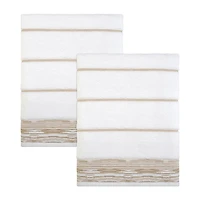 Nicole Miller Sydney 2-pc. Geo Linear Bath Towel