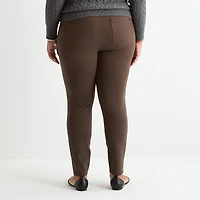 St. John's Bay Womens Plus Skinny Pull-On Pant