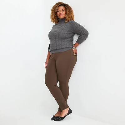St. John's Bay Womens Plus Skinny Pull-On Pant