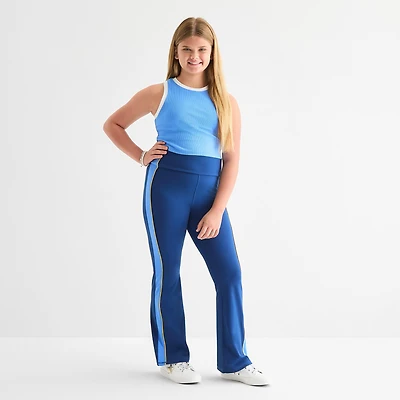 Xersion Little & Big Kid Girls Quick Dry High Rise Flare Regular Fit Pull-On Pant