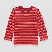 Okie Dokie Toddler & Little Boys Crew Neck Long Sleeve T-Shirt