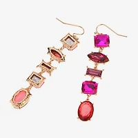 Bijoux Bar Womens Glass Drop Earrings