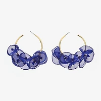 Bijoux Bar Womens 2 Inch Hoop Earrings
