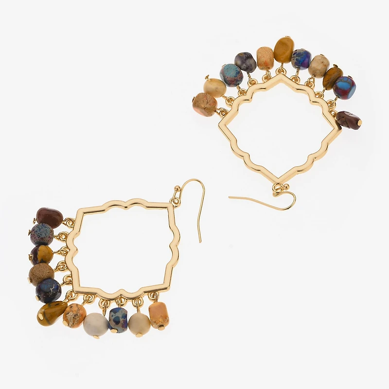 Bijoux Bar Womens 3 1/2 Inch Hoop Earrings